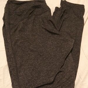 Tangerine Heather Black Jogger Pants